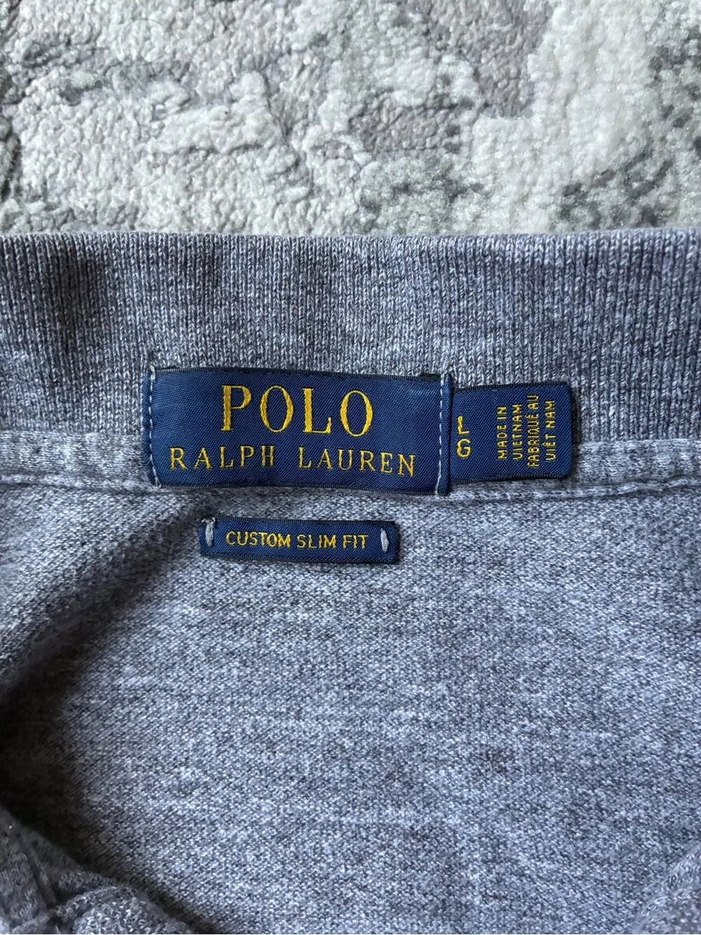Polo Ralph Lauren Gray Polo Shirt Size L